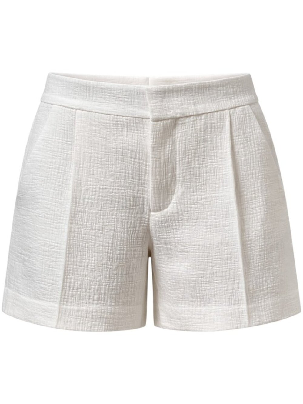 Vince Chic Linen Blend White Pintuck Shorts Sz 12 NWT